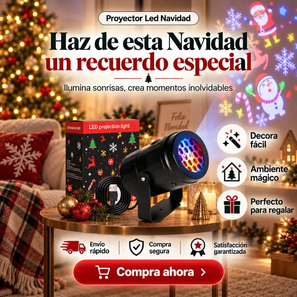 Proyector Led Navidad | La magia de la Navidad en tu hogar