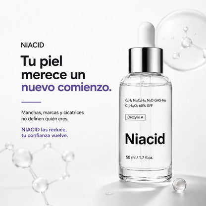 NIACID Mejora la apariencia de manchas y cicatrices causadas por el acné