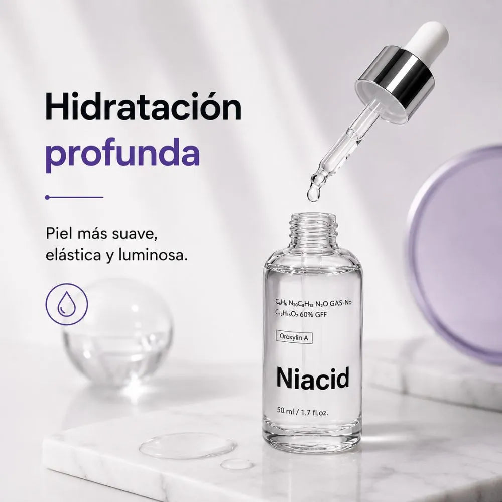 NIACID Mejora la apariencia de manchas y cicatrices causadas por el acné